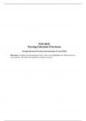 NUR 644E Topic 4 Assignment: Nursing Education Practicum Documentation (NEPD) Form