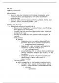 Class notes HP 250 - Healthcare Documentation