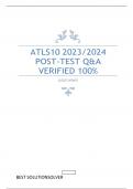 ATLS10 2023/2024 POST-TEST Q&A VERIFIED 