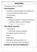 Class notes MIC 310 - Vaccines