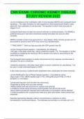 CNN EXAM- CHRONIC KIDNEY DISEASE STUDY REVIEW 2023