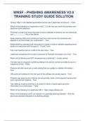 WNSF - PHISHING AWARENESS V2&period;0 TRAINING STUDY GUIDE SOLUTION