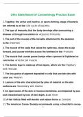 Ohio State Board of Cosmetology Practice Exam 2023 Questions and Answers with complete solution