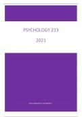 Psychology 213 - Personology