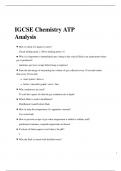 IGCSE Chemistry ATP Analysis (Latest 2023 / 2024)