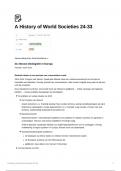 Nederlandse Samenvatting: A History of World Societies, H24-33 + Quizlet!