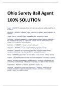 Ohio Surety Bail Agent 100&percnt; SOLUTION