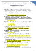 NRNP6665 Final Exam Version 1 &sol; NRNP6665 Week 11 Final Exam Questions And Answers Graded A&plus;