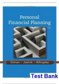Test Bank for Personal Financial Planning&comma; 13th Edition&comma; by J&period; Gitman&comma; Michael D&period; Joehnk&comma; and R Billingsley&period; Chapters 1- 15 &lpar;Complete Download&rpar;&period;