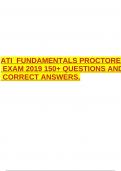ATI FUNDAMENTALS PROCTORED EXAM 2019 150+ QUESTIONS AND CORRECT ANSWERS.