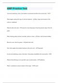AMP Practice Test  &vert; 60 Questions with 100&percnt; Correct Answers &vert; Verified