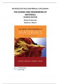 SOLUTIONS MANUAL for Science And Engineering of Materials 7th Edition by Askeland, Donald & Wright Wendelin. (Complete Download)