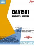 EMA1501 Assignment 6 Semester 2 2023