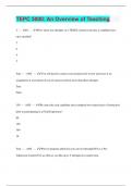 TEPC 5000&colon; An Overview of Teaching  &vert; Questions with 100&percnt; Correct Answers &vert; Verified