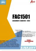 FAC1501 Assignment 2 Semester 1 2023