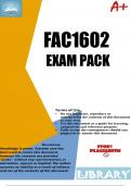 FAC1602 Exam Pack 2025