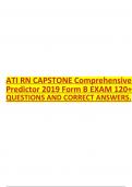 ATI RN NURSING CARE OF CHILDREN ONLINE PRACTISE 2019 B EXAM 61 QUESTION AND ANSWERS LATEST GUIDE.  2 Exam (elaborations) ATI RN CAPSTONE Comprehensive Predictor 2019 Form B EXAM 120+ QUESTIONS AND CORRECT ANSWERS.  3 Exam (elaborations) ATI RN CAPSTONE Co