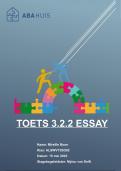 Toets 3&period;2&period;2 Visie op sociaal werk &lpar;essay&rpar;