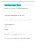 TMO Exam Study Guide  &vert;50 Questions with 100&percnt; Correct Answers &vert; Verified