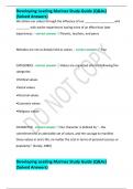 Developing Leading Marines Study Guide &lpar;Q&As&rpar; &lpar;Solved Answers&rpar;