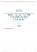 HESI RN EXIT EXAM QUESTIONS AND ANSWERS. LATEST 2023