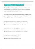 Palo Alto PCCET Study Guide  &vert; 200 Questions with 100&percnt; Correct Answers &vert; Verified &vert; 26 Pages
