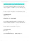 Adult CCRN&sol;PCCN Certification Practice Test  &vert; 50 Questions with 100&percnt; Correct Answers &vert; Verified &vert; 21 Pages