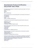 Smartsheets Product Certification  SOLUTION 100&percnt; PASS