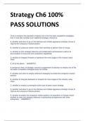 Strategy Ch6 100&percnt;  PASS SOLUTIONS