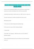 Azure Administrator Associate &lpar;AZ-104&rpar; Study Stack  &vert; Questions with 100&percnt; Correct Answers &vert; Verified &vert; 44 Pages