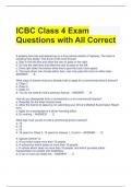 ICBC Class 4 Exam Questions with All Correct 