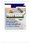 Test Bank for Bates’ Guide To Physical Examination and History Taking 13th  Edition  by Lynn S. Bickley