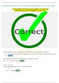 ATI REPRODUCTIVE TEST QUESTIONS AND ANSWERS LATEST SOLUTION ATI REPRODUCTIVE TEST QUESTIONS AND ANSWERS UPDATED 2023&sol; 2024&sol; ATI REPRODUCTIVE Exam