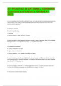 ATI PRACTICE B MATERNAL NEWBORN Questions and answers&comma; Graded A&plus;&comma;  2022&period;