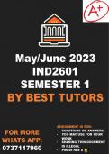IND2601 EXAM  ANSWERS 2023