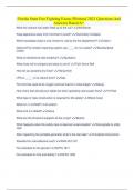 Florida State Fire Fighting Exam &lpar;Written&rpar; 2021 Questions And Answers Rated A&plus;