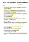 Study Tips for BOARDS Haley Updated 2023&period;