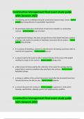 Construction Management Final exam study guide with Answers 2023