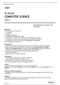 A-level COMPUTER SCIENCE Paper 1 JUNE 2022