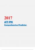 ATI PN Comprehensive Predictor 2017