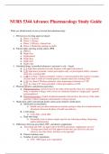 NURS 5344 Advance Pharmacology Study Guide