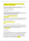  NURSING 1102 MEDICAL SURGICAL DRUGS EXAM QUESTIONS WITH ANSWERS 
