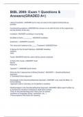 BIBL 2000- Exam 1 Questions & Answers(GRADED A+)