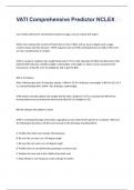 VATI Comprehensive Predictor NCLEX  exam 2023     