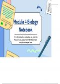 Biology 1 Honors Module 4 notes