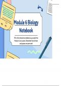 Biology 1 Honors Module 6 notes
