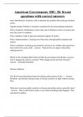 American Government&comma; SBU&comma; Dr Kwasi questions with correct answers