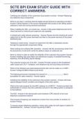 SCTE BPI EXAM STUDY GUIDE WITH CORRECT ANSWERS&period;