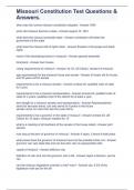 Missouri Constitution Test Questions & Answers&period;