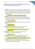 NRNP6665 Final Exam Version 1 &sol; NRNP6665 Week 11 Final Exam Questions And Answers&colon; Walden